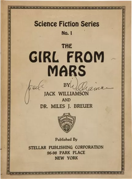 The Girl from Mars (Gernsback Science Fiction Series #1) by Jack Williamson