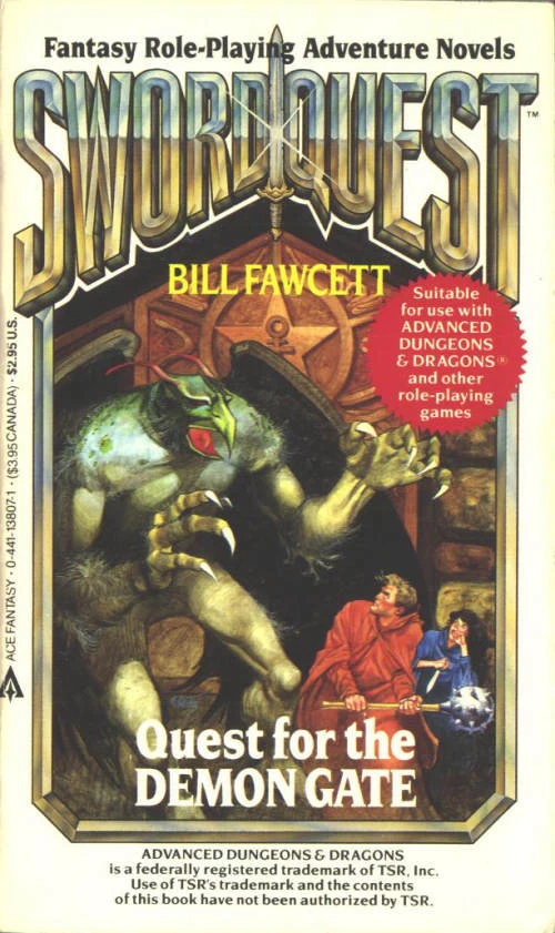 Quest for the Demon Gate (Swordquest #3) by Bill Fawcett