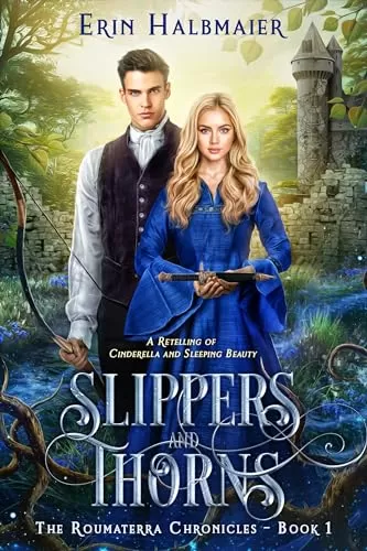 Slippers and Thorns: A Retelling of Cinderella and Sleeping Beauty (The Roumaterra Chronicles #1) by Erin Halbmaier