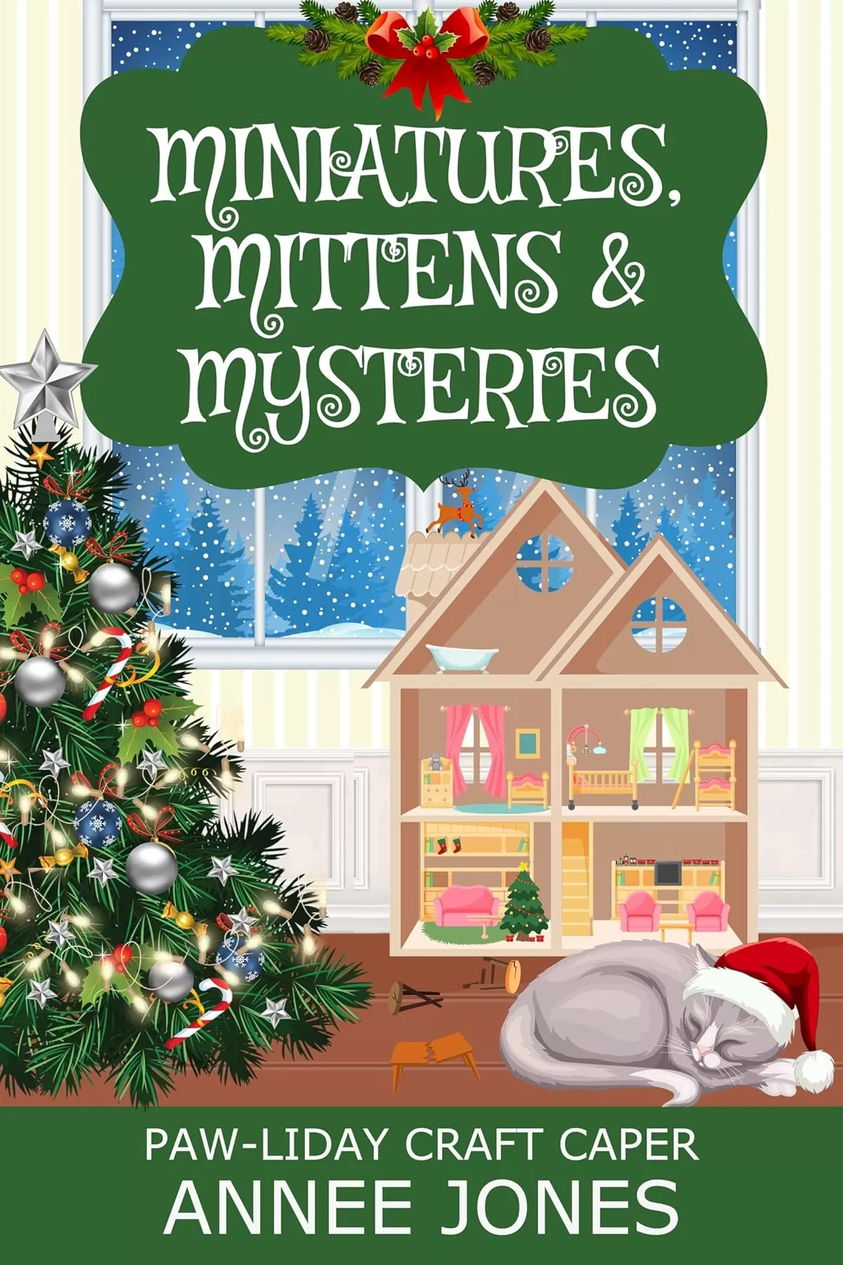 Miniatures, Mittens & Mysteries: A Paws & Pastries Christmas Cozy Mystery (Paw-liday Craft Caper) by Annee Jones