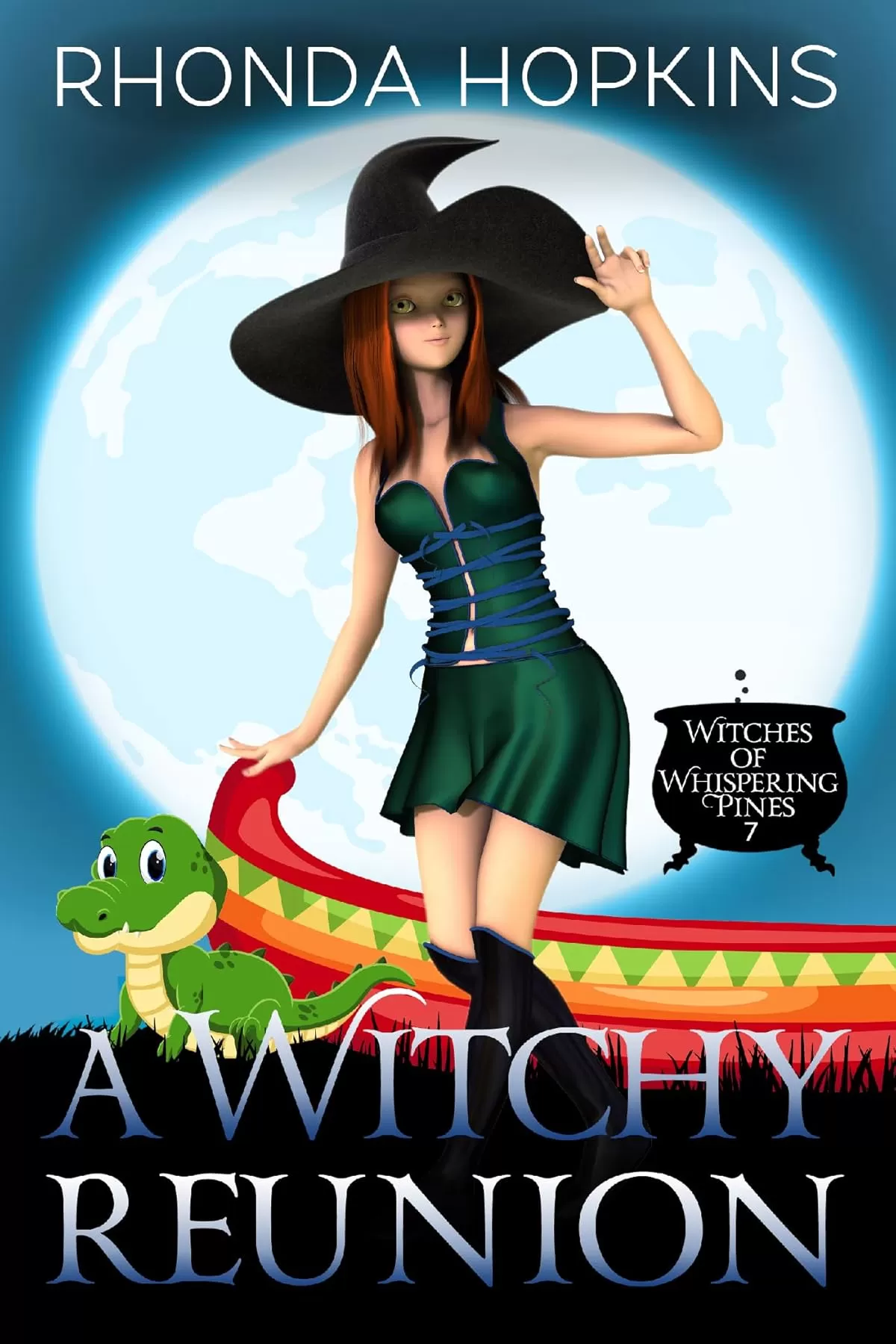 A Witchy Reunion: A Paranormal Cozy Mystery (Witches of Whispering Pines #6) by Rhonda Hopkins