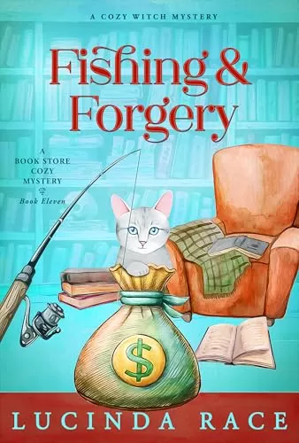 Fishing & Forgery: A Paranormal Witch Cozy Mystery (A Book Store Cozy Mystery #11) by Lucinda Race
