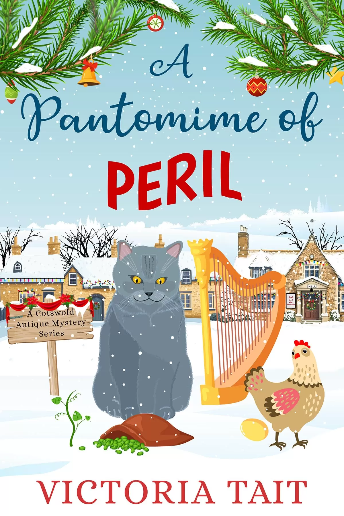 A Pantomime of Peril: A British Cozy Murder Mystery (A Cotswold Antique Mystery #3) by Victoria Tait