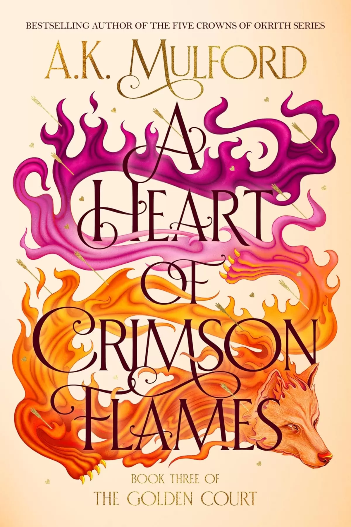 A Heart of Crimson Flames (The Golden Court #3) by A.K. Mulford