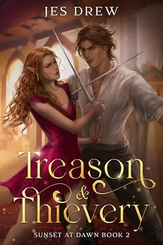 Treason & Thievery: Reluctant Allies to Unfortunately Betrothed (Sunset at Dawn #2) by Jes Drew
