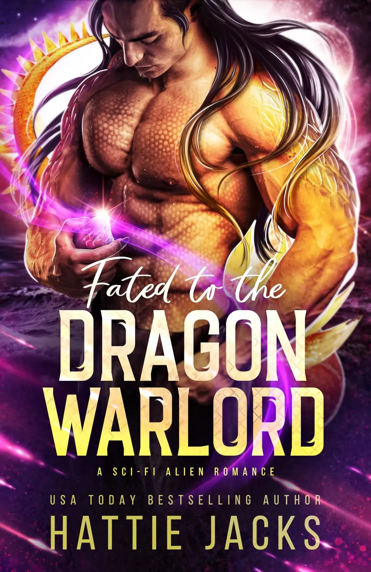 Fated to the Dragon Warlord: A Sci-Fi Alien Romance (Fated Mates of the Sarkarnii Warlords #1) by Hattie Jacks