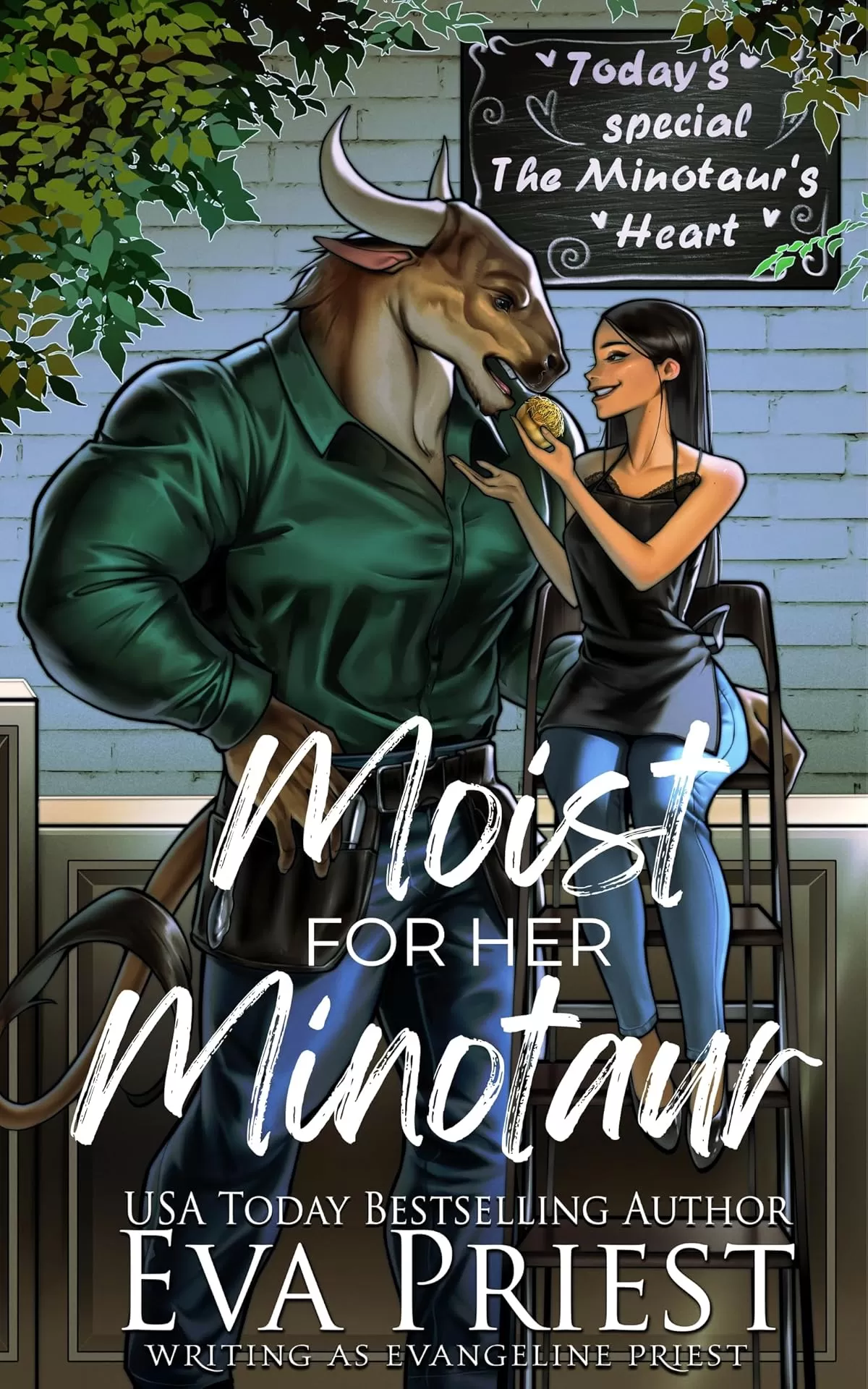Moist for Her Minotaur (Monsters of New Vegas #1) by Evangeline Priest