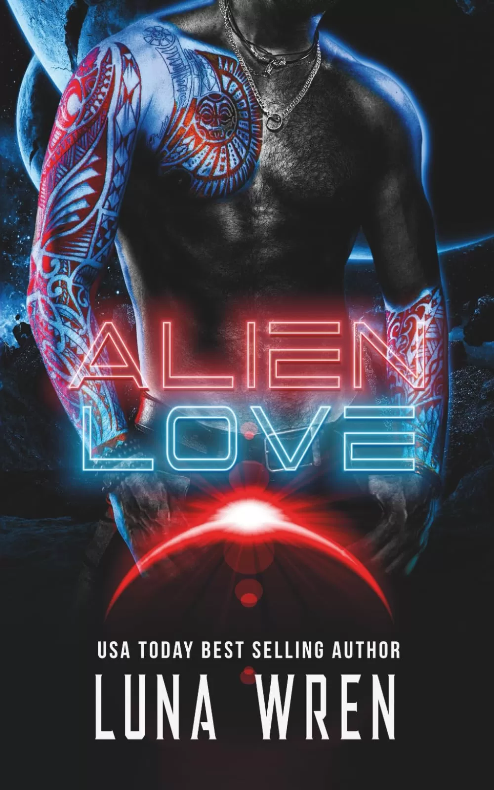 Alien Love: A Forced-Proximity Fated Mates Alien Romance (Alien Lovers on Nexus Station #1) by Luna Wren