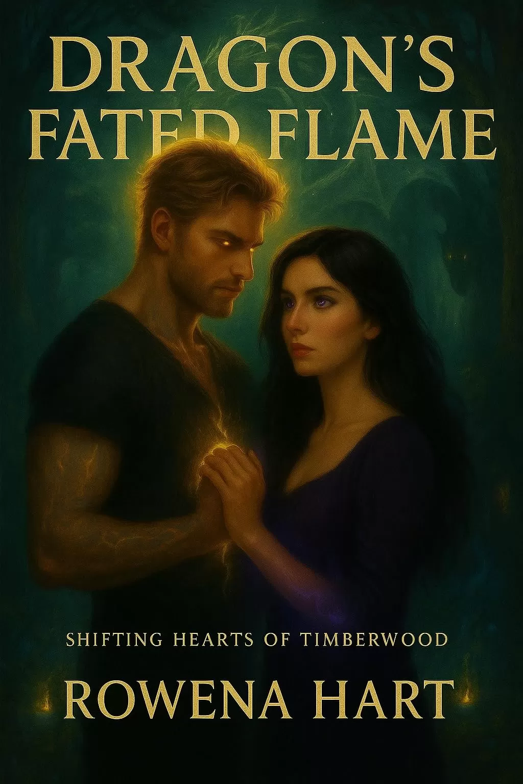 Dragon's Fated Flame (Shifting Hearts of Timberwood #5) by Rowena Hart