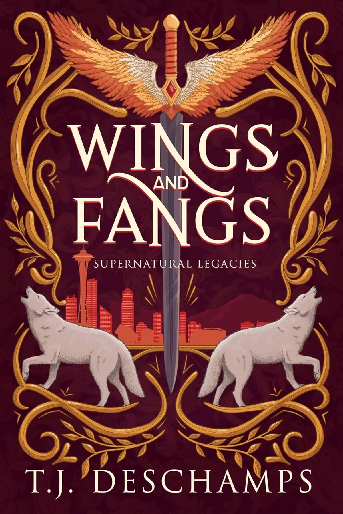Wings and Fangs (Supernatural Legacies #1) by T.J. Deschamps
