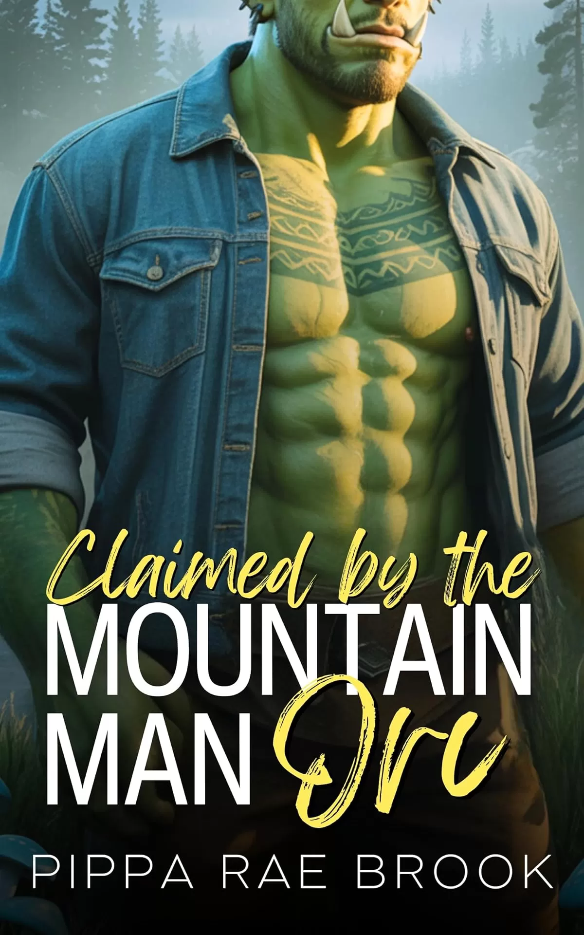 Claimed by the Mountain Man Orc: A Bite-Sized Monster Romance (The Men of Orc Mountain #2) by Pippa Rae Brook