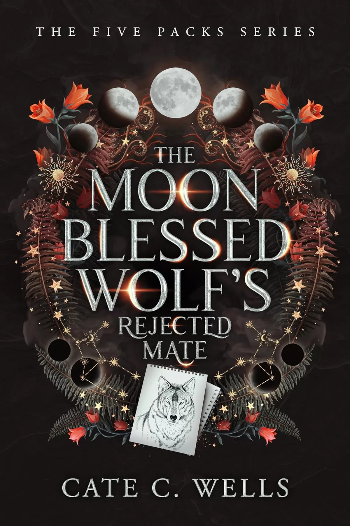 The Moon Blessed Wolf's Rejected Mate (The Five Packs #7) by Cate C. Wells
