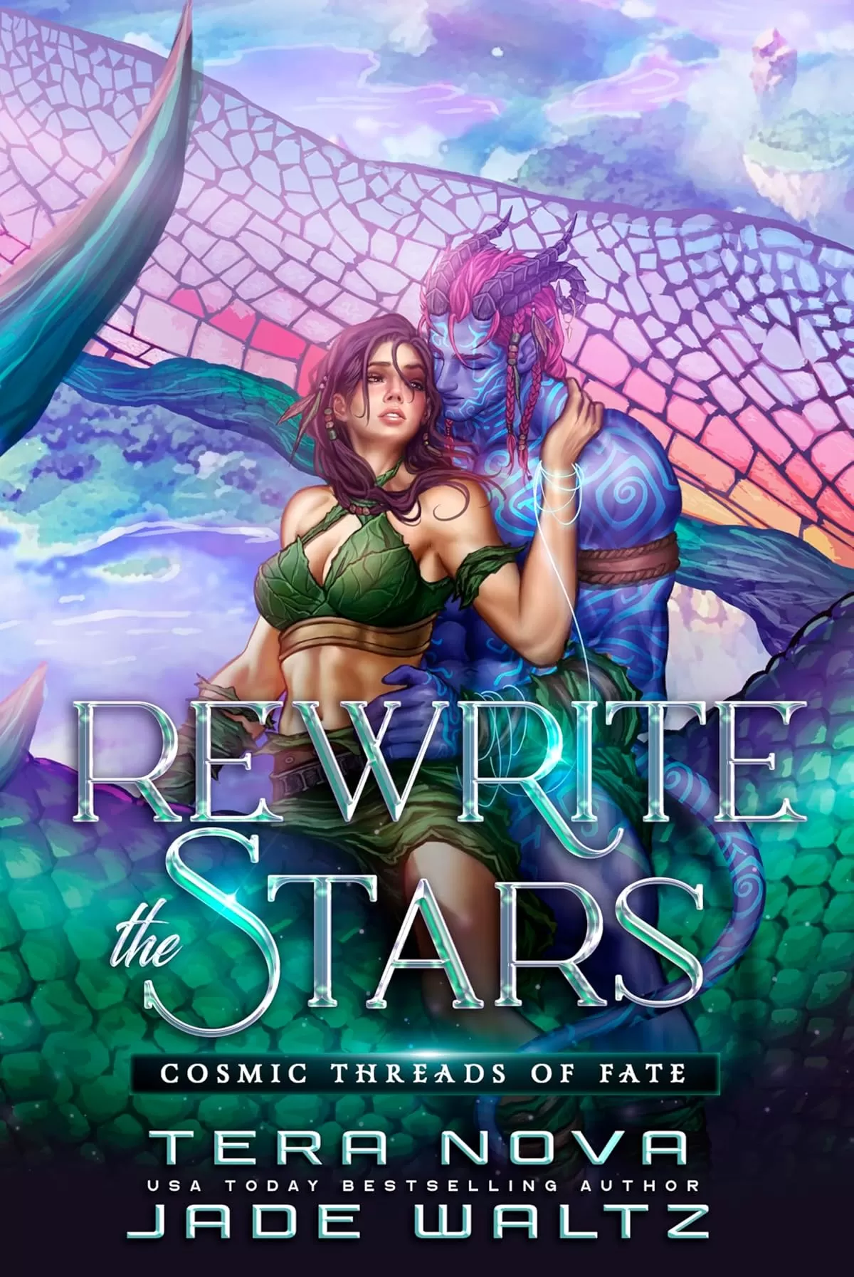 Rewrite the Stars: An Alien Dragonrider Romance (Cosmic Threads of Fate #2) by Jade Waltz, Tera Nova