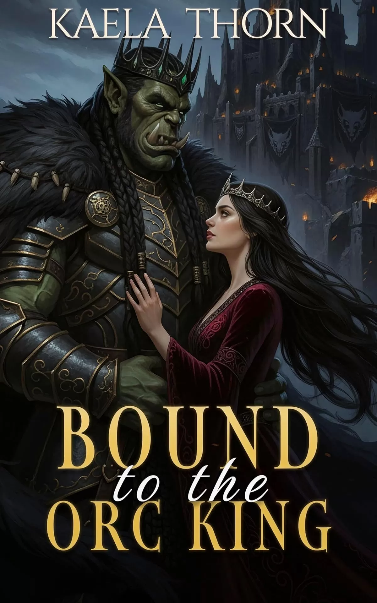 Bound to the Orc King: A Monster Fantasy Romance (Captive Orc Brides #5) by Kaela Thorn