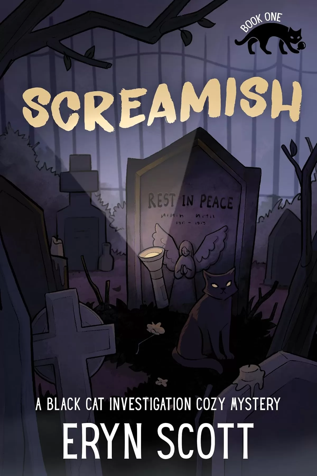 Screamish (A Black Cat Investigation Cozy Mystery #1) by Eryn Scott