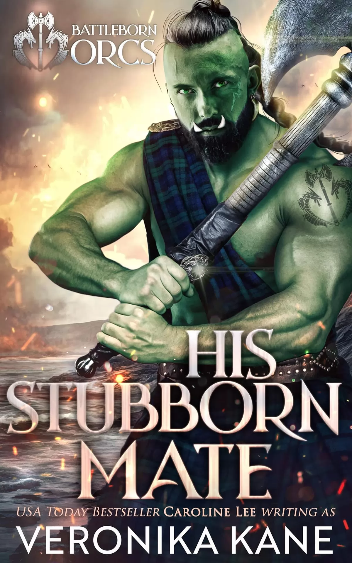 His Stubborn Mate (Battleborn Orcs #2) by Veronika Kane