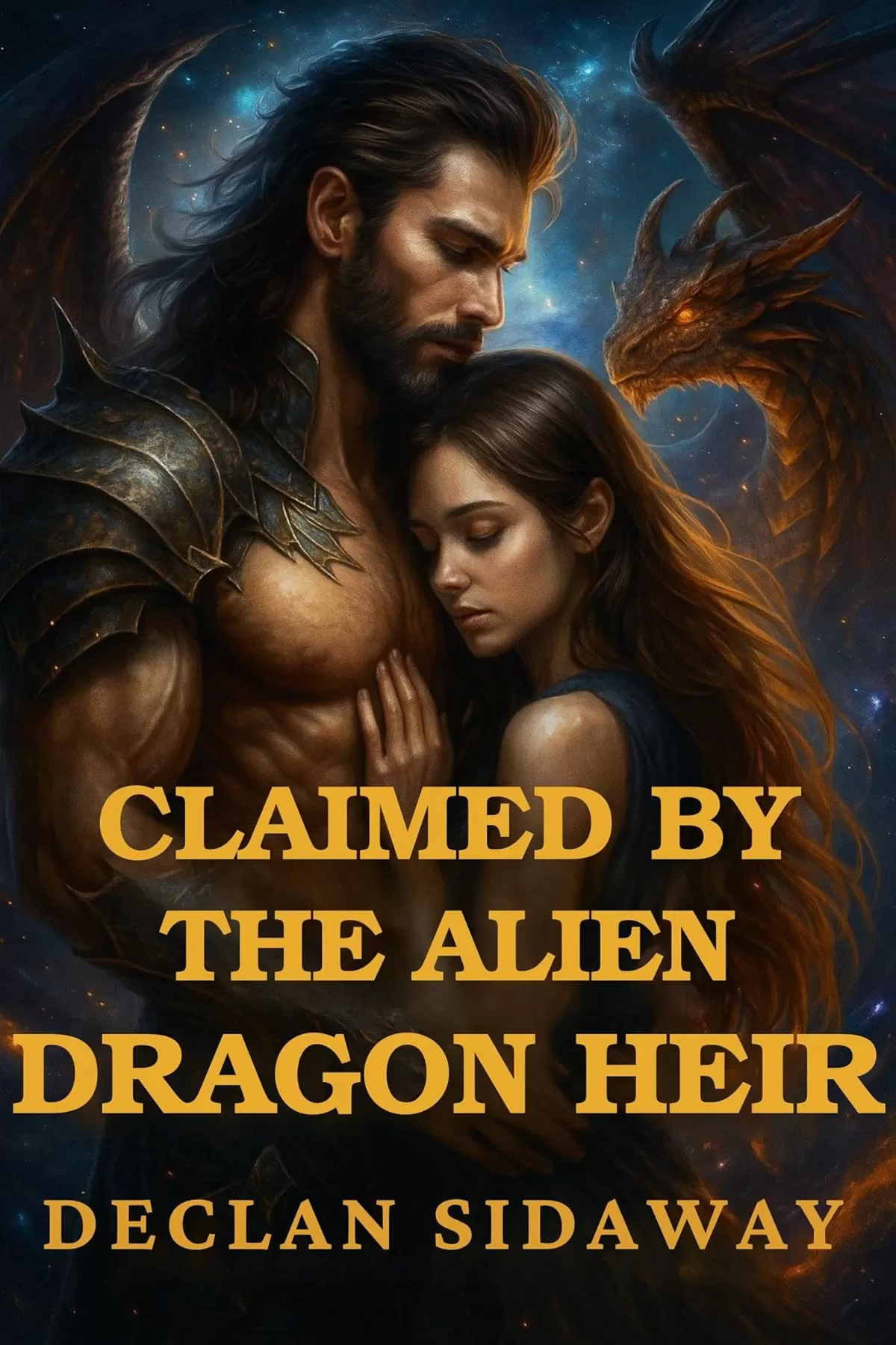 Claimed by the Alien Dragon Heir: A Fated Mates Alien Dragon Romance by Declan Sidaway
