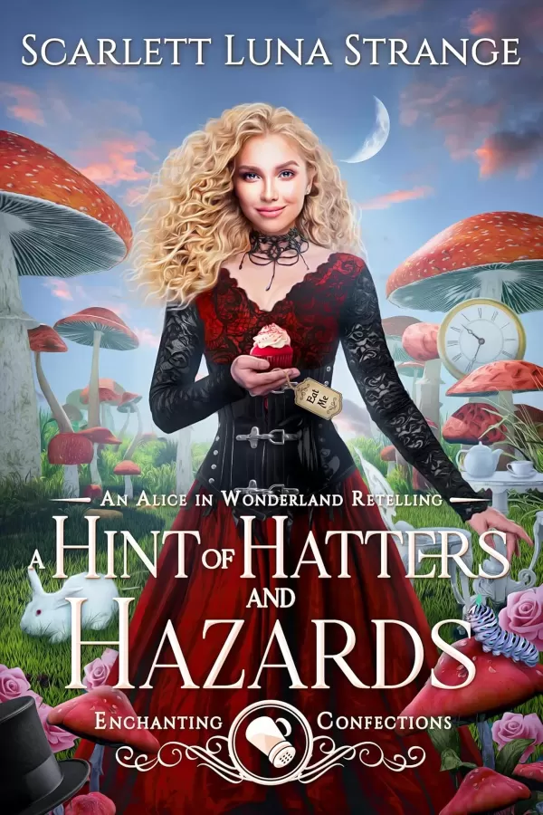 A Hint of Hatters and Hazards: An Alice in Wonderland Retelling (Enchanting Confections #6) by Scarlett Luna Strange