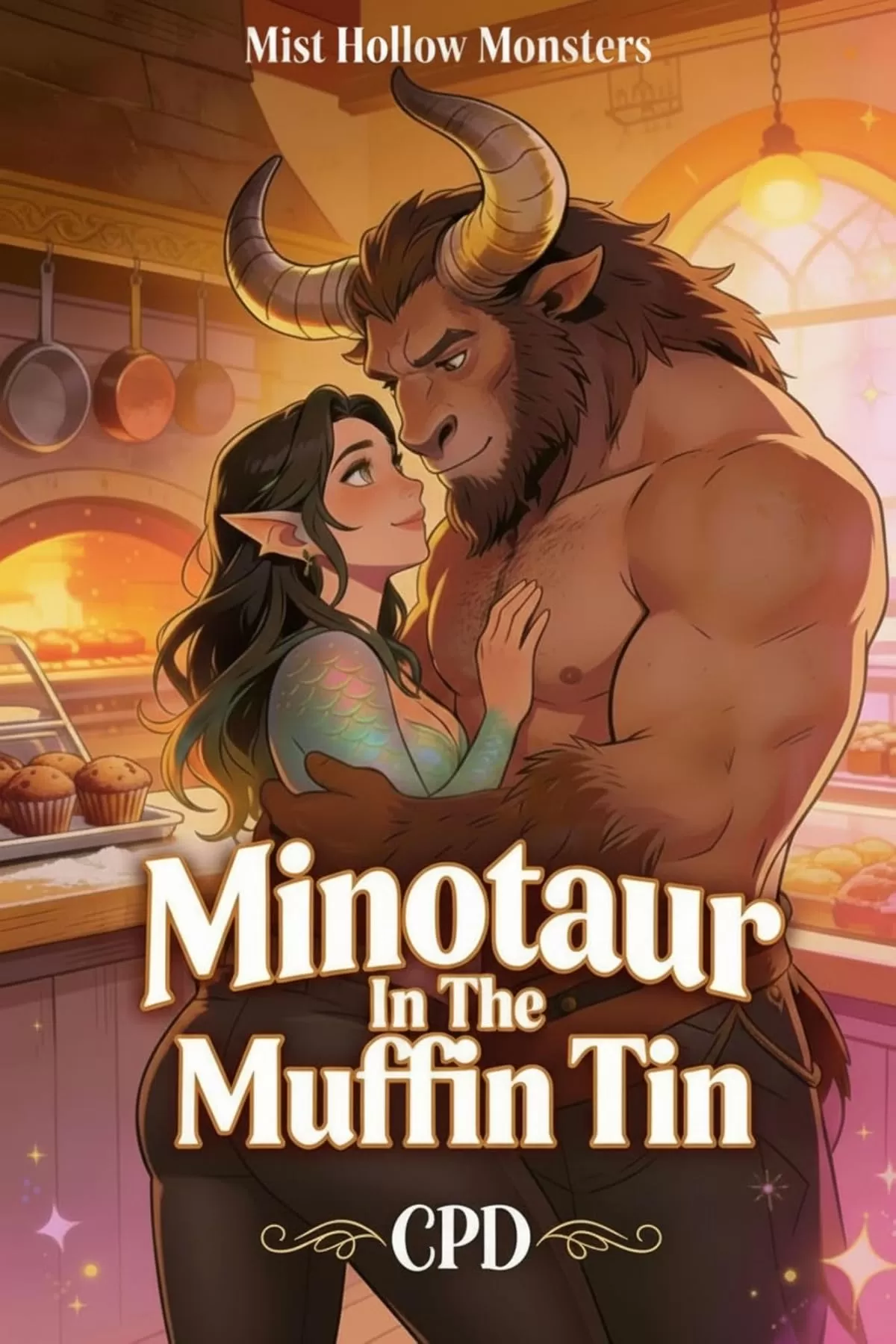 Minotaur In The Muffin Tin: A High Heat Cozy Small Town Monster Romance with Grumpy/Sunshine Minotaur & Sunshine Siren Baker (Mist Hollow Monsters #1) by CP D