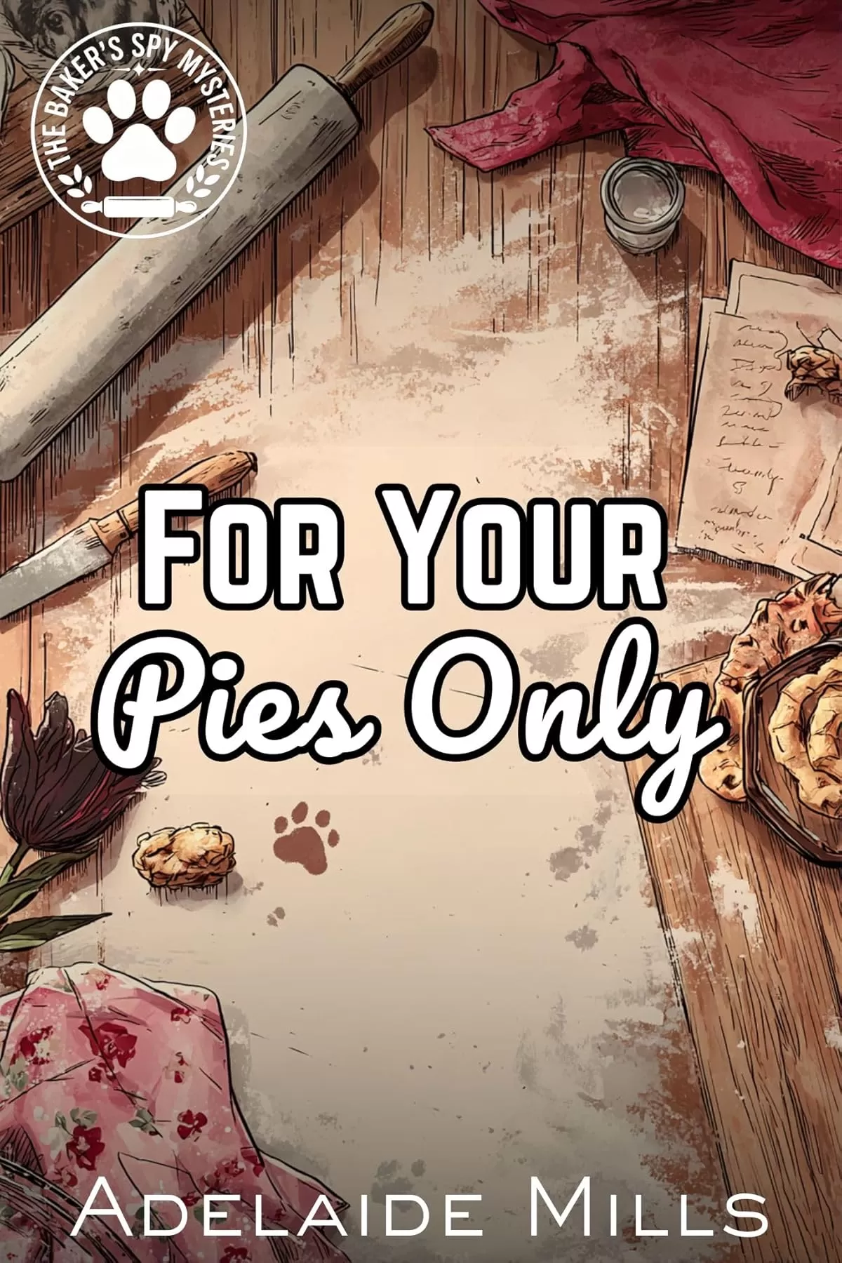 For Your Pies Only: A British Senior Sleuth Cozy Mystery with a Retired K9 (The Baker's Spy Mysteries #5) by Adelaide Mills