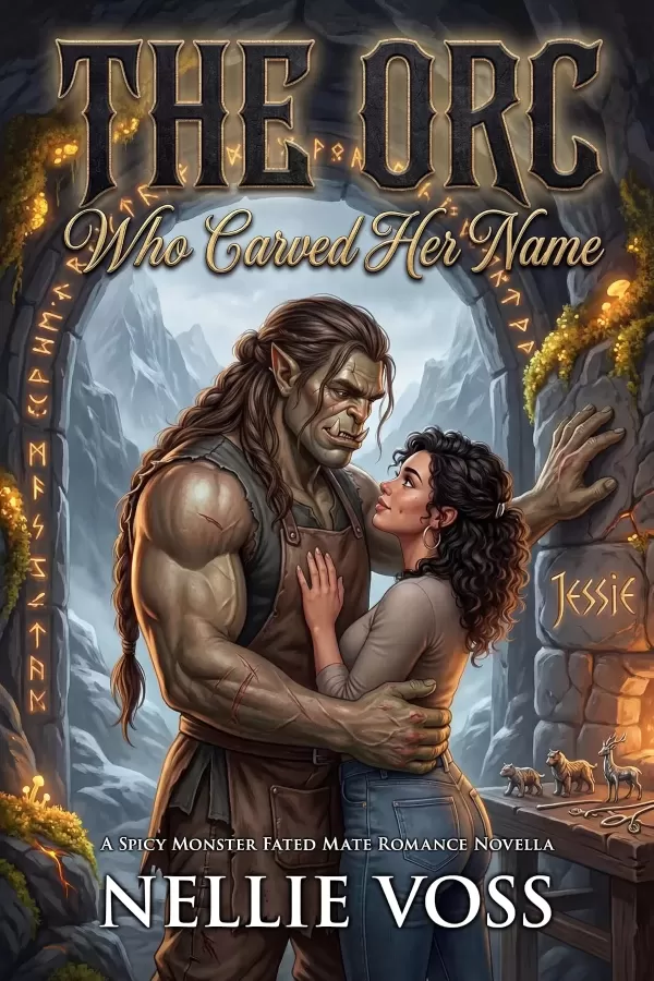 The Orc Who Carved Her Name: A Spicy Monster Fated Mate Romance Novella (Her Orc match) by Nellie Voss
