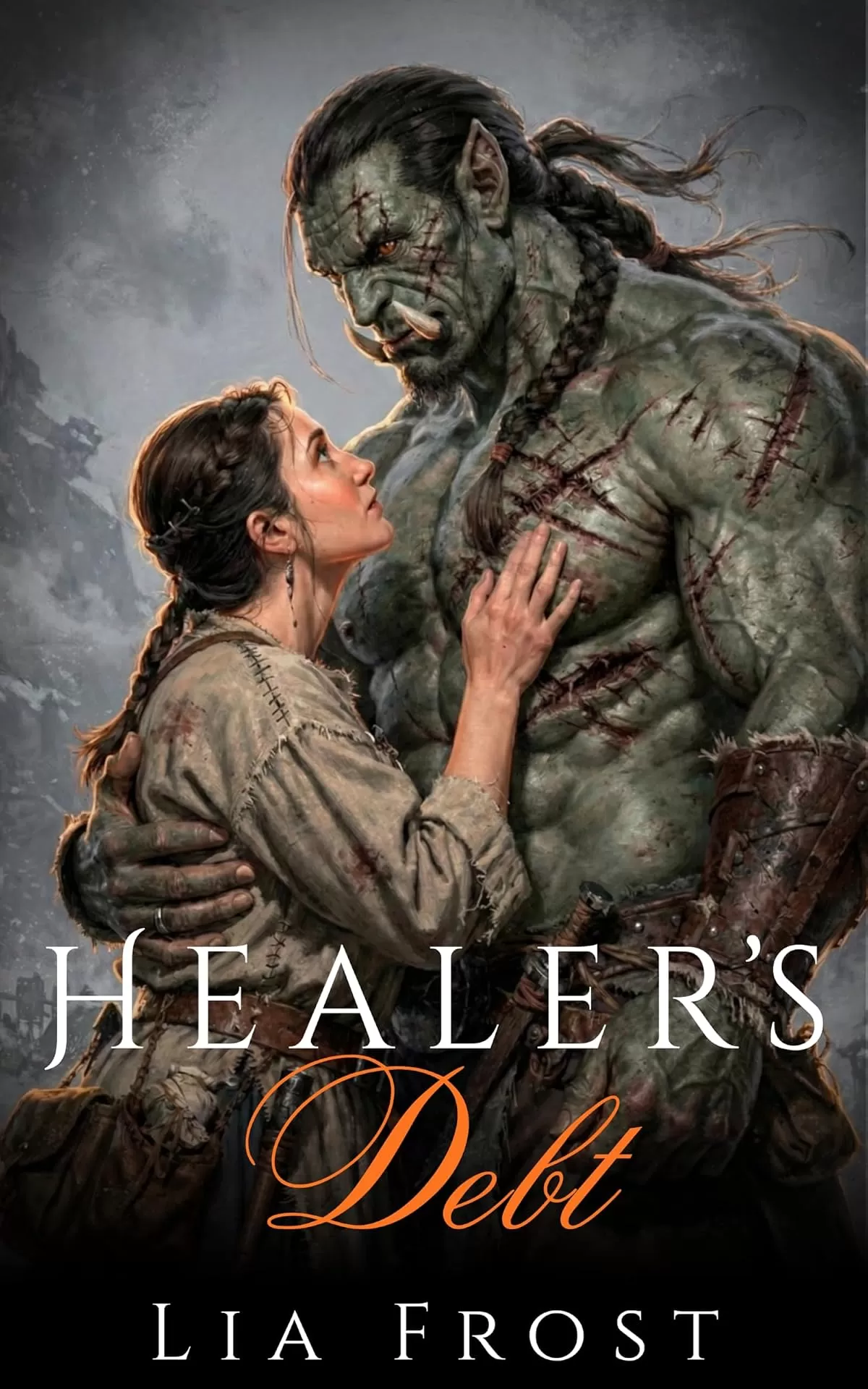 Healer's Debt: An Orc Enemies to Lovers Romance (Orcs of the Severed Tusk #1) by Lia Frost