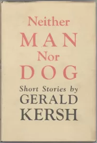 Neither Man Nor Dog: Short Stories