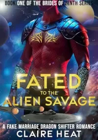 Fated to the Alien Savage: A Fake Marriage Dragon Shifter Romance (The Brides of Zenth #1)