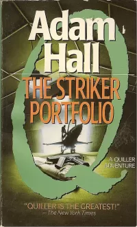 The Striker Portfolio (Quiller #3)