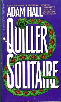 Quiller Solitaire (Quiller #16)