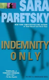 Indemnity Only (V.I. Warshawski #1)